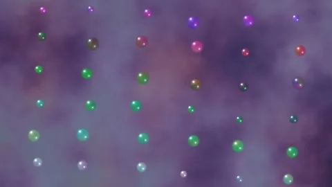 Colorful spheres in motion create a seamless vj loop for Stock Footage 337824788