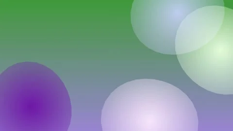Colorful Spheres with Reflections on Gradient Background. Video stock 329928132