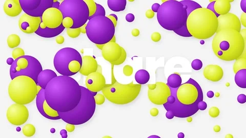 Colorful Spheres with Share Text Message Concept Video Vidéo 330975624