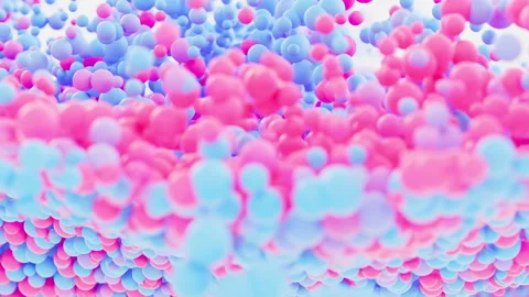 Colorful spheres video, 3d rendering. Stock Footage 234724274