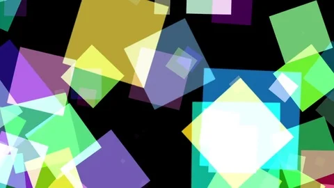 Colorful Spin Squares Abstract Motion Background Loop 2 Stock Footage 71677838