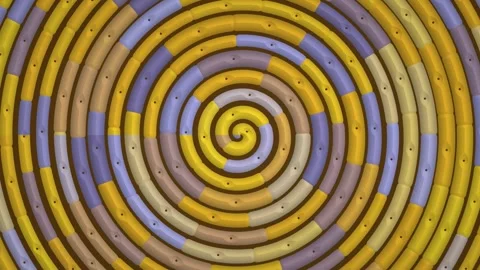 Colorful Spiral Abstract Pattern in Circular Swirls. Stock Footage 328703316
