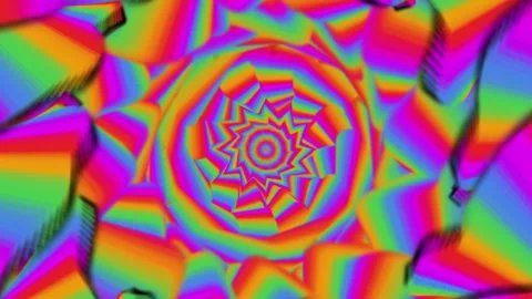 Colorful Spiral Abstract Rainbow Patterns Vibrant Energy Stockbeeldmateriaal 305051299