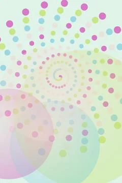 Colorful Spiral Dot Pattern Background Stock Photos