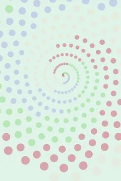 Colorful Spiral Dot Pattern Background Stock Photos