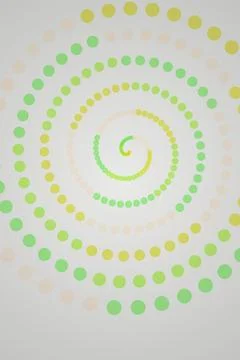 Colorful Spiral Dot Pattern Stock Photos