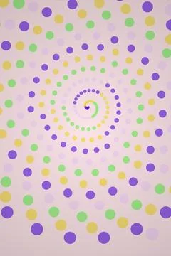 Colorful Spiral Dot Pattern Stock Photos
