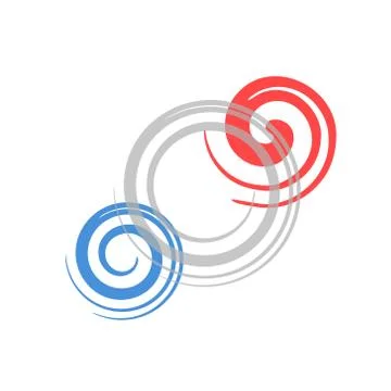 Colorful spiral Stock Illustration