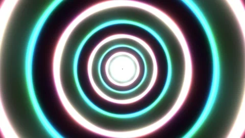 Colorful spiral light pattern creates a dynamic visual Stock Footage 337968928