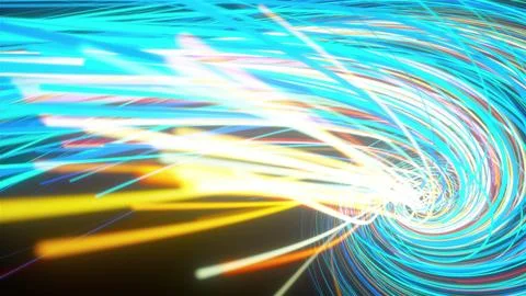 Colorful spiral lines Stock Illustration