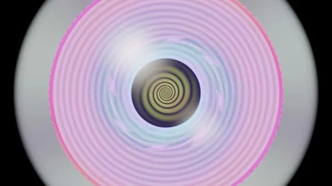 Colorful spiral motion with changing patterns and light effects Stock Footage 337411281