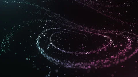 Colorful Spiral Particles Video stock 247467592