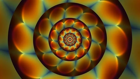 Colorful spiral pattern with abstract design and symmetry Stock Footage 337968572