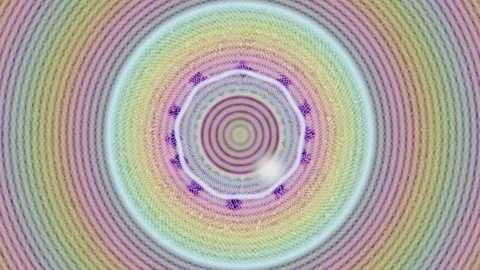 Colorful spiral pattern with concentric circles and soft details Stock Footage 337388383