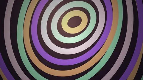 Colorful spiral pattern with concentric circles in vibrant shades Stock Illustration