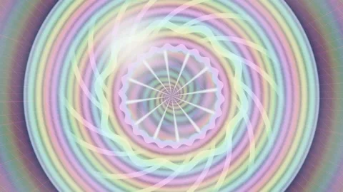 Colorful spiral pattern creates a dynamic visual effect Stock Footage 337411659