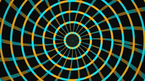 Colorful spiral pattern creates dynamic motion effect Stock Footage 339451952
