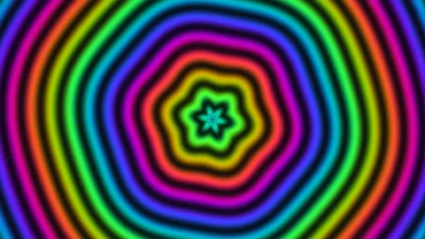 Colorful spiral pattern creates vibrant visual effect with Stock Footage 338236965