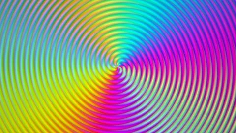 Colorful spiral pattern creates visual depth and movement in design Illustrazione stock