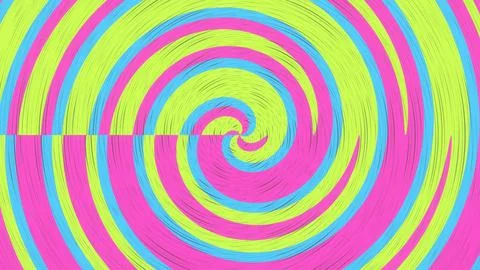 Colorful spiral pattern creates visual interest in abstract design Stock Illustration