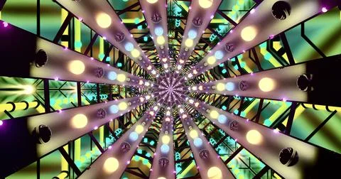 Colorful spiral pattern creating an abstract visual experience Stock Illustration