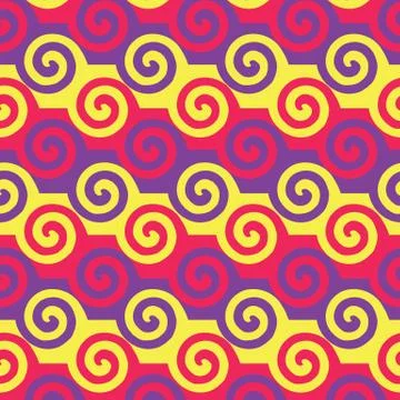 Colorful spiral pattern Stock Illustration