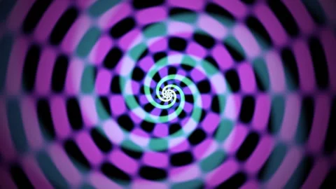 Colorful spiral pattern moves in a circular motion Stock Footage 337233618