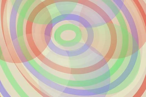 Colorful spiral pattern with rainbow concentric circles Stock Illustration