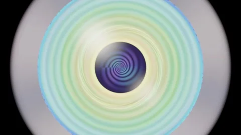 Colorful spiral pattern with soft rotation and blending effects Stock Footage 337388992