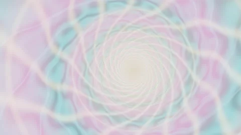 Colorful spiral pattern with soft waves and light effects Stock Footage 337389950