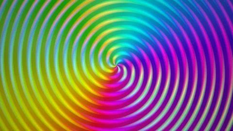 Colorful spiral pattern with waves in bright shades Stockillustratie