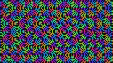 Colorful spiral patterns in vibrant design Stock Illustration