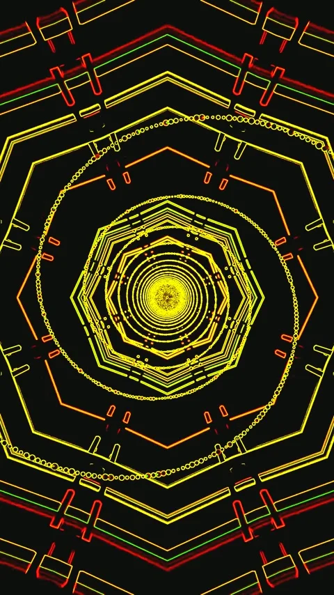 Colorful spiral tunnel video loop creates a mesmerizing and engaging visual.. Stock Footage 321571096