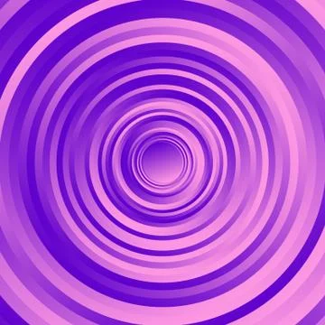 Colorful spirally circle pattern. Rotating circles with gradient fills. Stock Illustration