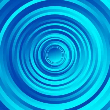 Colorful spirally circle pattern. Rotating circles with gradient fills. Stock Illustration