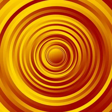 Colorful spirally circle pattern. Rotating circles with gradient fills. Illustrazione stock