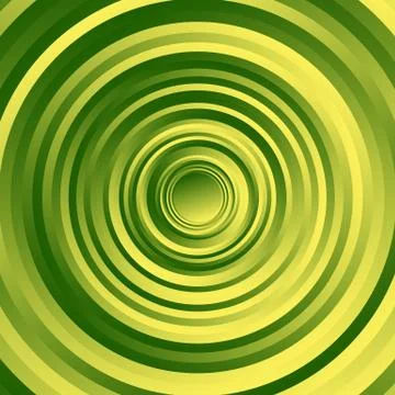 Colorful spirally circle pattern. Rotating circles with gradient fills. Illustrazione stock