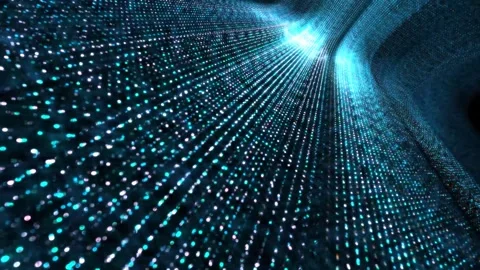 Colorful Spirals Blinking Waves Motion Background Video stock 278841364