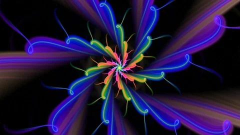 Colorful spirals. Stock Footage 124075528
