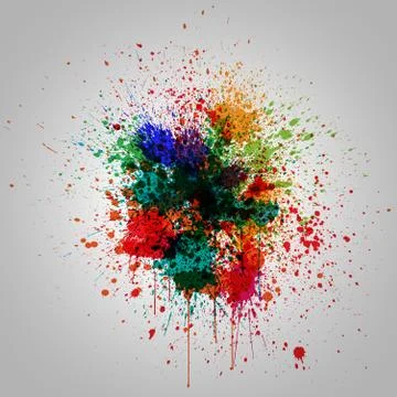 Colorful splash effect, vector illustration Ilustración de archivo