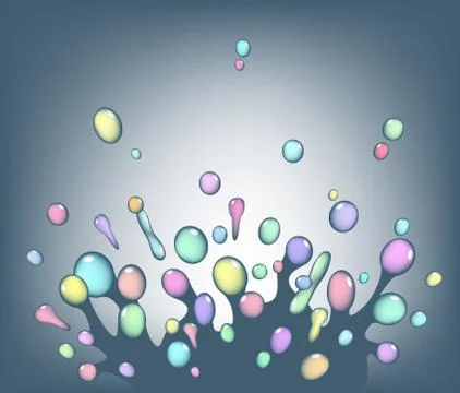 Colorful splash Stock-Illustration