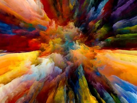 Colorful Splash Stock Illustration