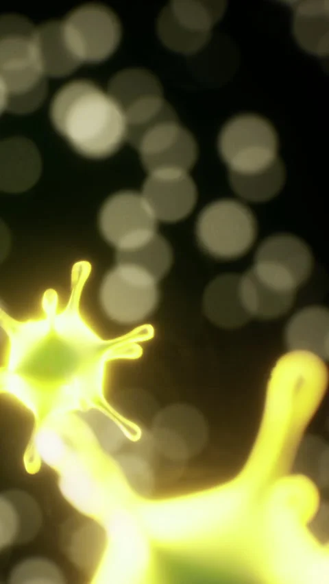Colorful splash with light reflections in dark background creating pattern Video stock 334885470