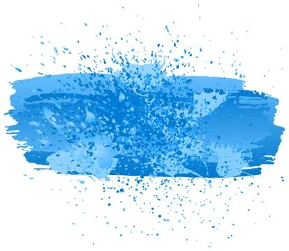 Colorful splashes of paint Illustrazione stock