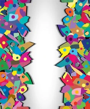 Colorful splinters Stock Illustration