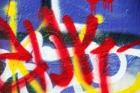 Colorful sprayed wall Illustrazione stock