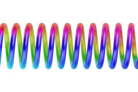 Colorful spring 3D rendering Stock Illustration