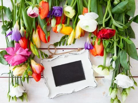 Colorful spring flowers Foto stock