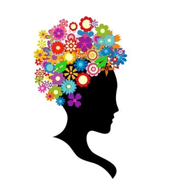 Colorful spring flowers vector illustration Stock Illustration