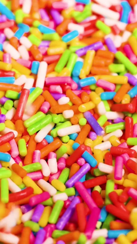 Colorful Sprinkles in Motion Stock Footage 325691801